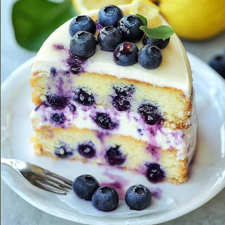 Lemon Blueberry Cheesecake Cake: A Delightful Treat