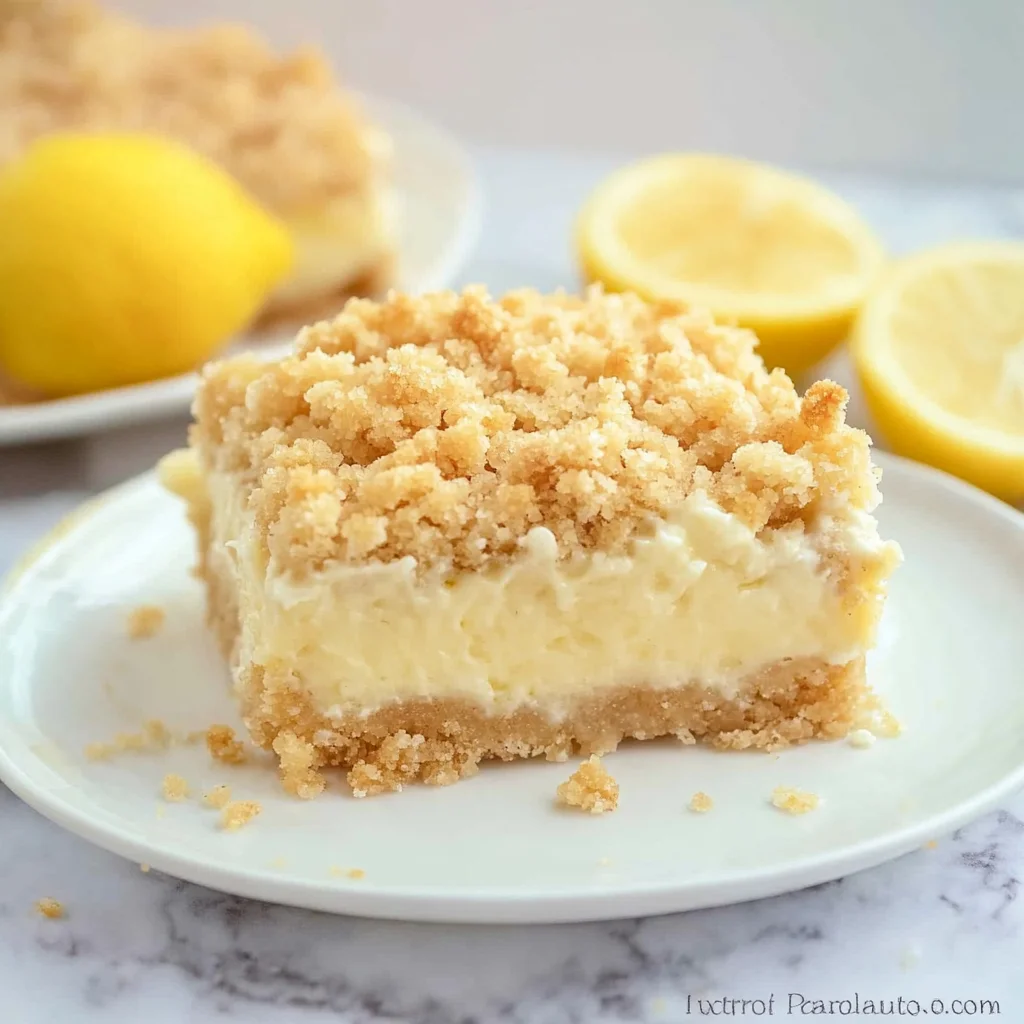 Lemon Cheesecake Crumb Bars: Irresistibly Delicious Treats