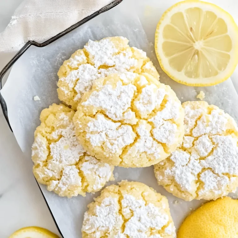 Lemon Crinkle Cookies: Sweet and Chewy Delight