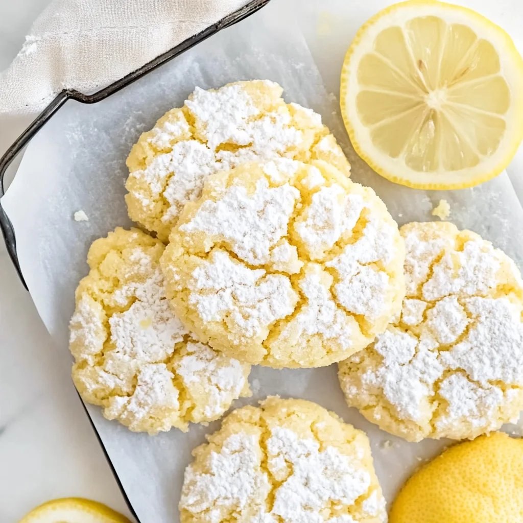 Lemon Crinkle Cookies: Sweet and Chewy Delight