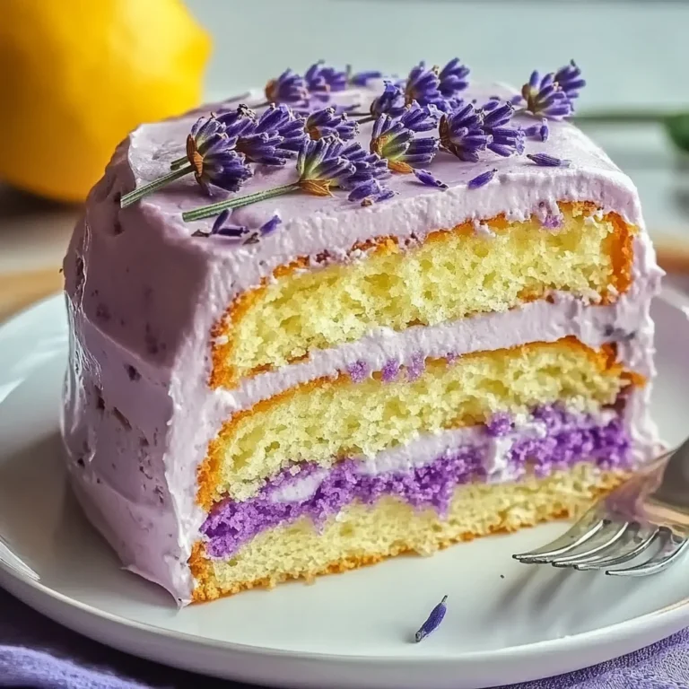 Lemon Lavender Dream Cake: Light and Refreshing Bliss
