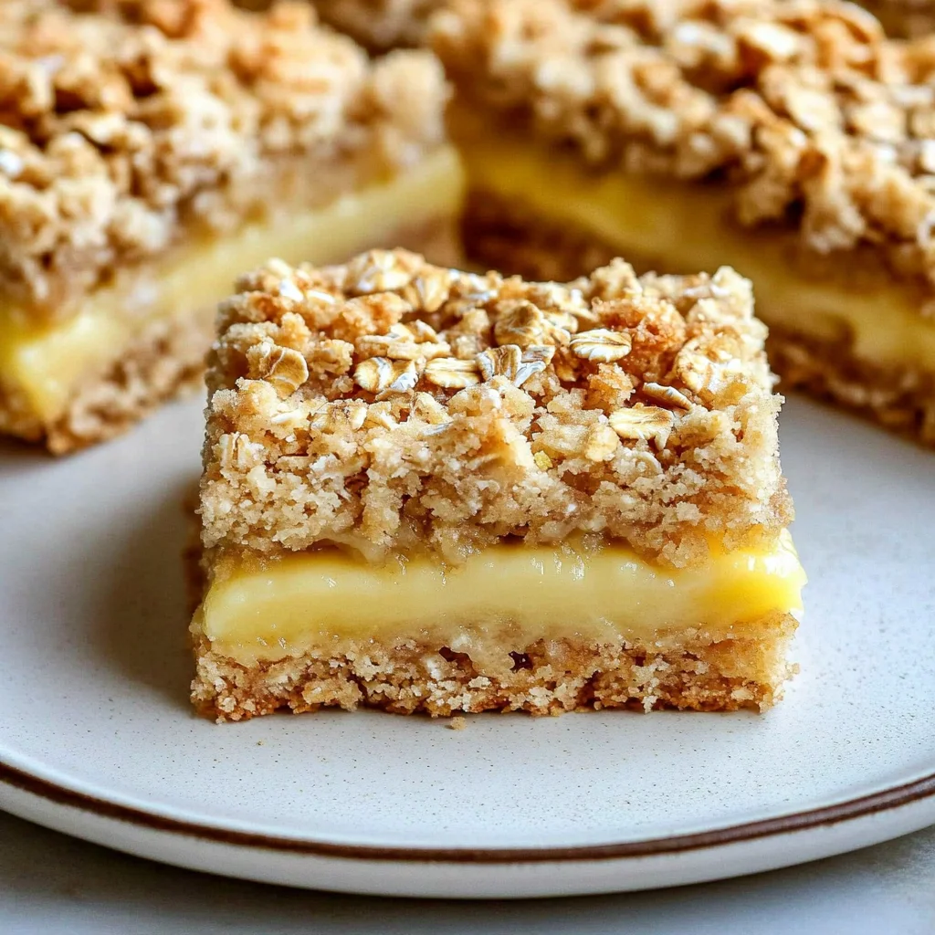 Lemon Oatmeal Crumble Bars: Sweet and Tangy Delight