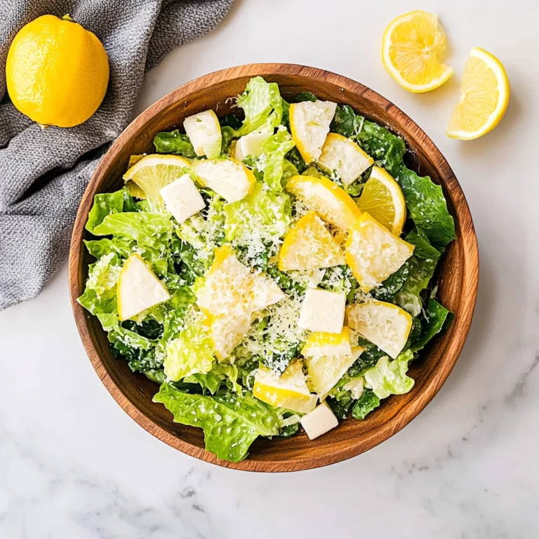 Lemon Parmesan Salad: Refreshingly Zesty Delight