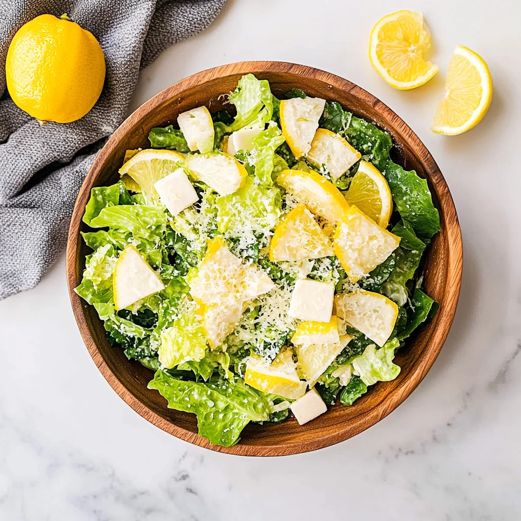Lemon Parmesan Salad: Refreshingly Zesty Delight