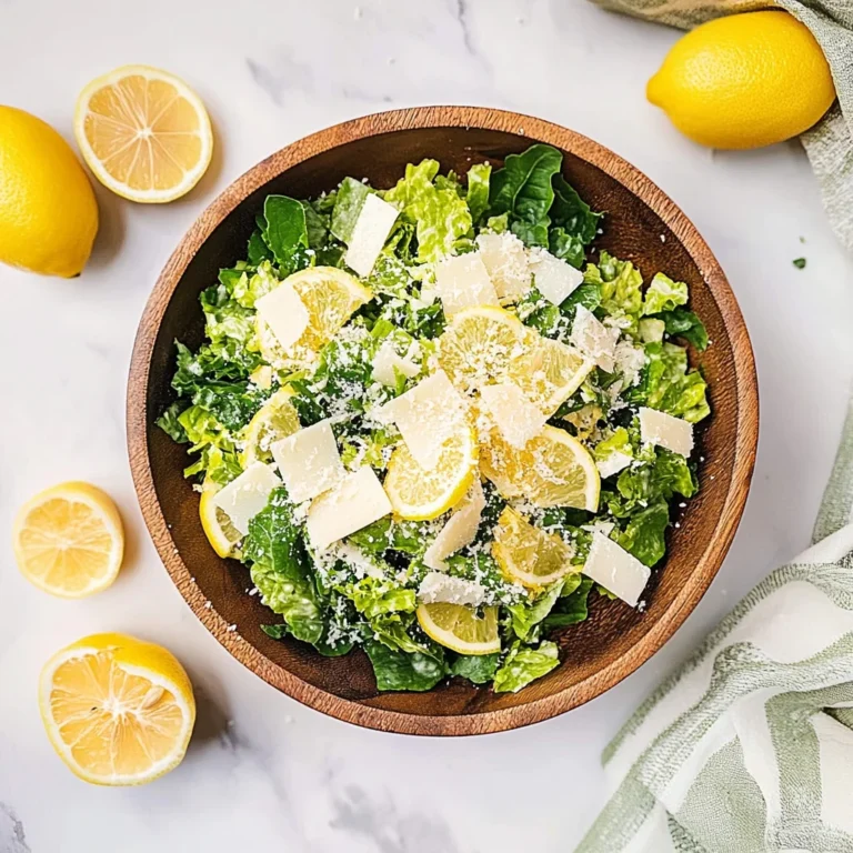 Lemon Parmesan Salad: Refreshingly Zesty Delight