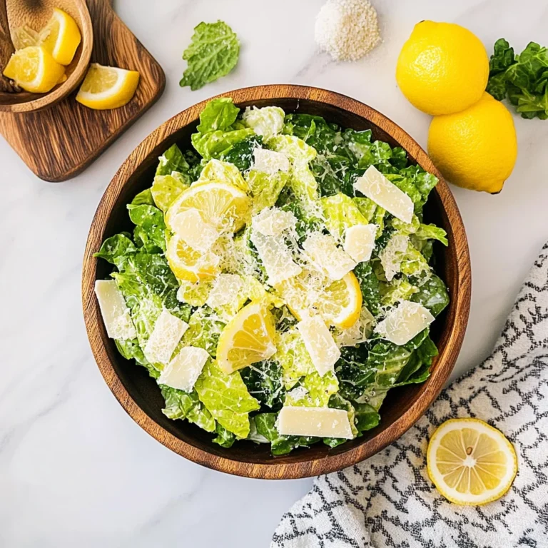 Lemon Parmesan Salad: Refreshingly Zesty Delight
