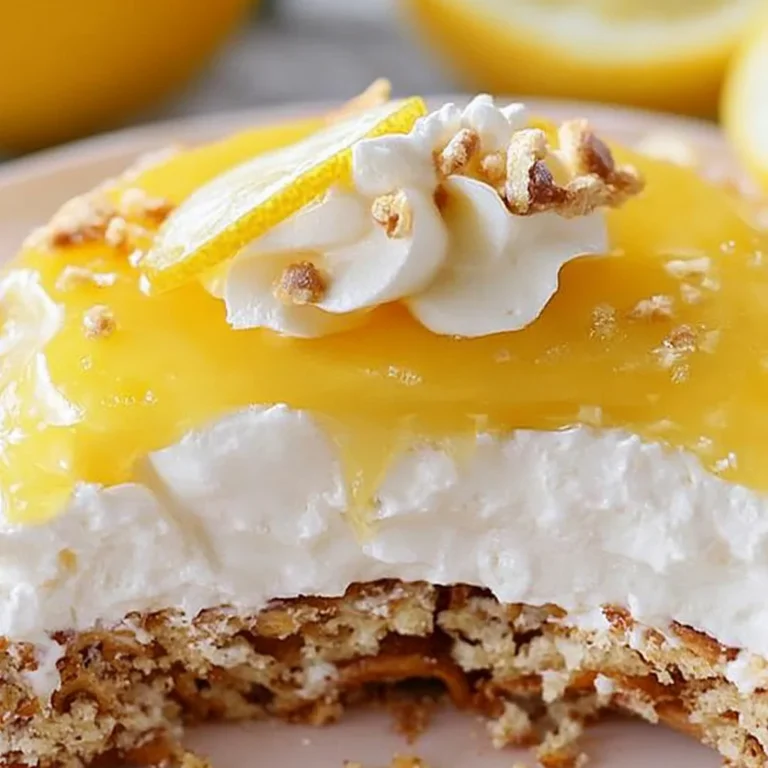 Lemon Pretzel Dessert: A Sweet and Tangy Delight