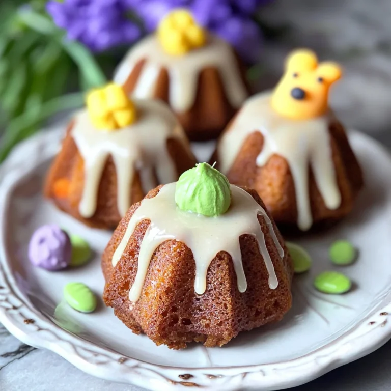 Mini Bundt Carrot Cakes: Moist and Irresistible Treats