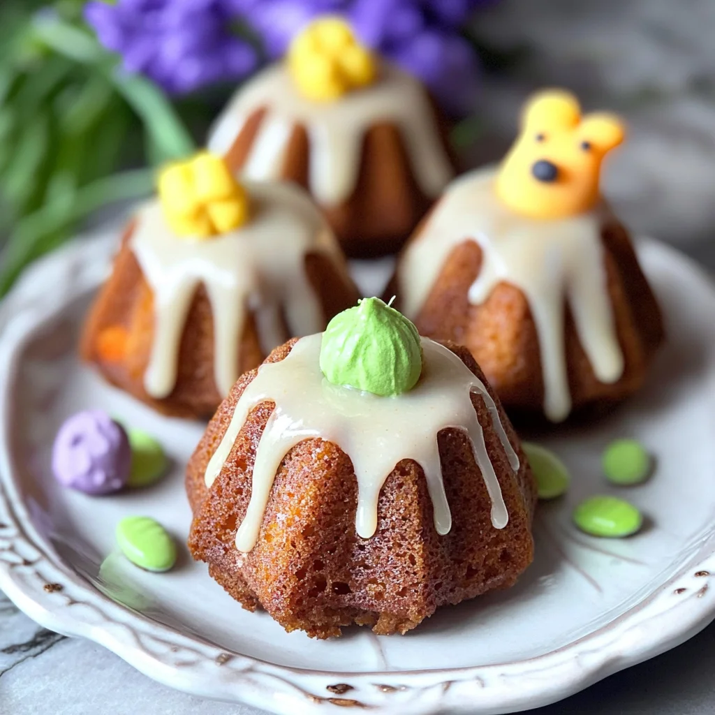 Mini Bundt Carrot Cakes: Moist and Irresistible Treats