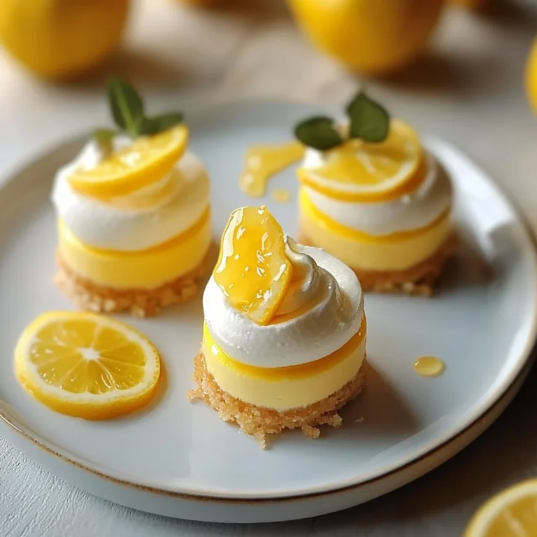 Mini Lemon Cheesecakes: A Bite-Sized Burst of Sunshine