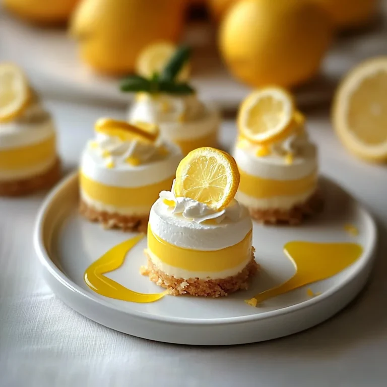 Mini Lemon Cheesecakes: A Bite-Sized Burst of Sunshine