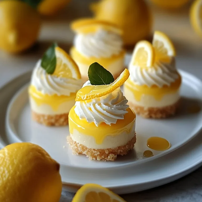 Mini Lemon Cheesecakes: A Bite-Sized Burst of Sunshine
