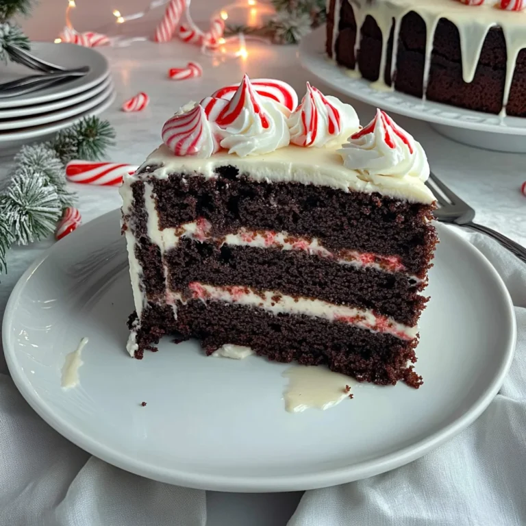 Moist Peppermint Fudge Cake: A Decadent Holiday Treat