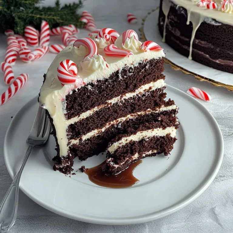 Moist Peppermint Fudge Cake: Indulgent Holiday Delight