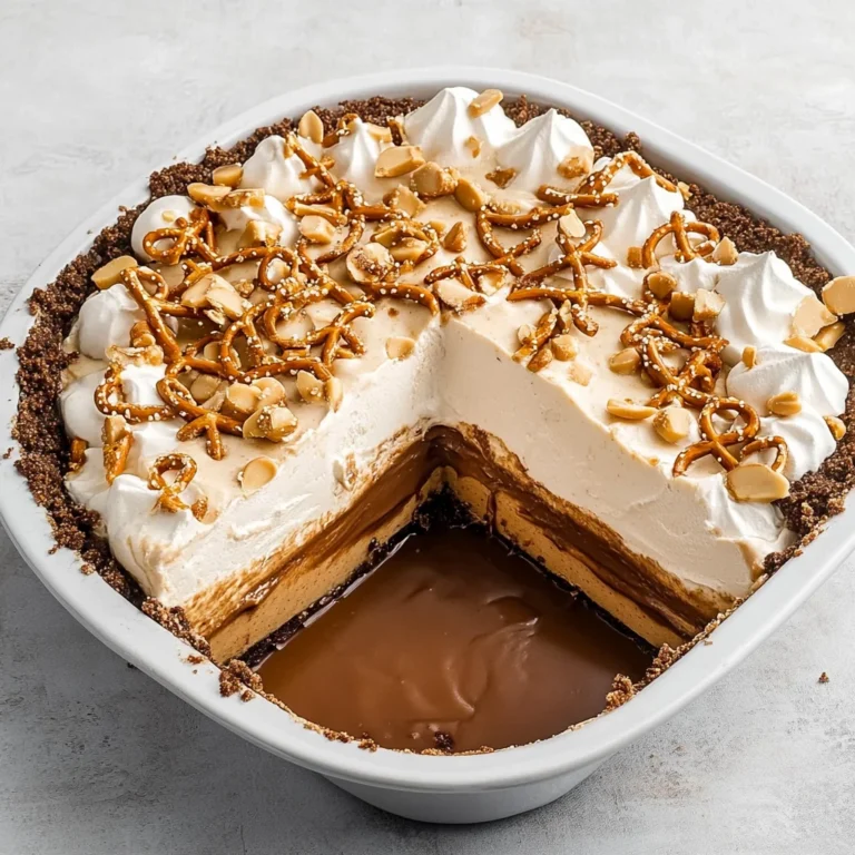No-Bake Peanut Butter Chocolate Pretzel Pie: Irresistible…