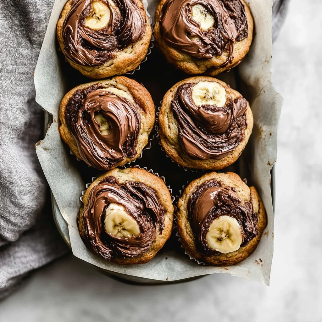 Nutella Swirled Banana Muffins: Gooey and Irresistible Tr…