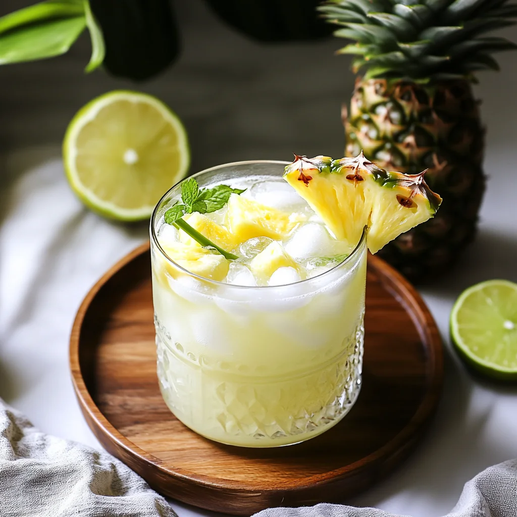 Pineapple Coconut Mojito: A Tropical Twist on Refreshing Fun