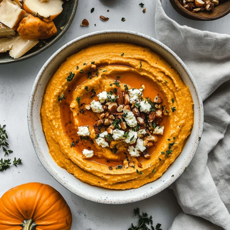 Pumpkin Whipped Feta Dip: Creamy and Irresistible Treat