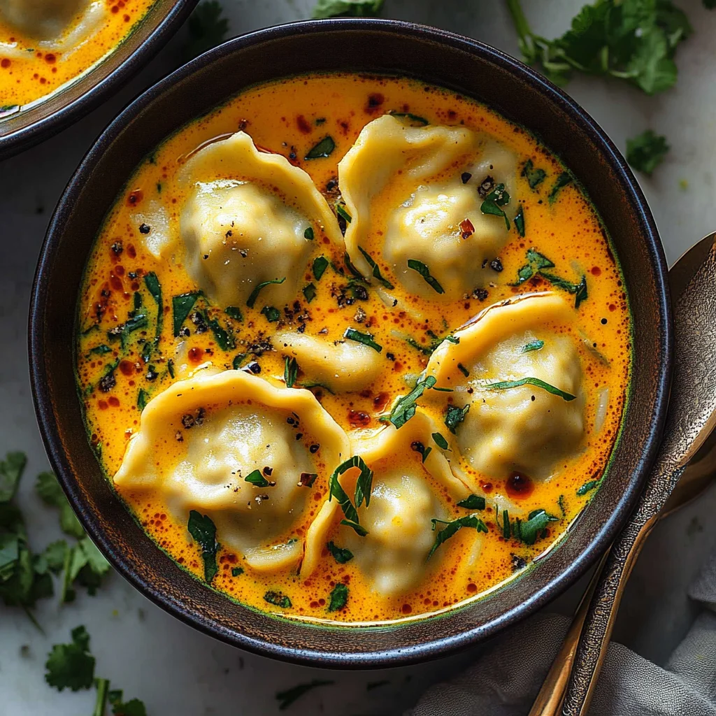 Quick Coconut Curry Soup with Dumplings: Comfort in a Bowl