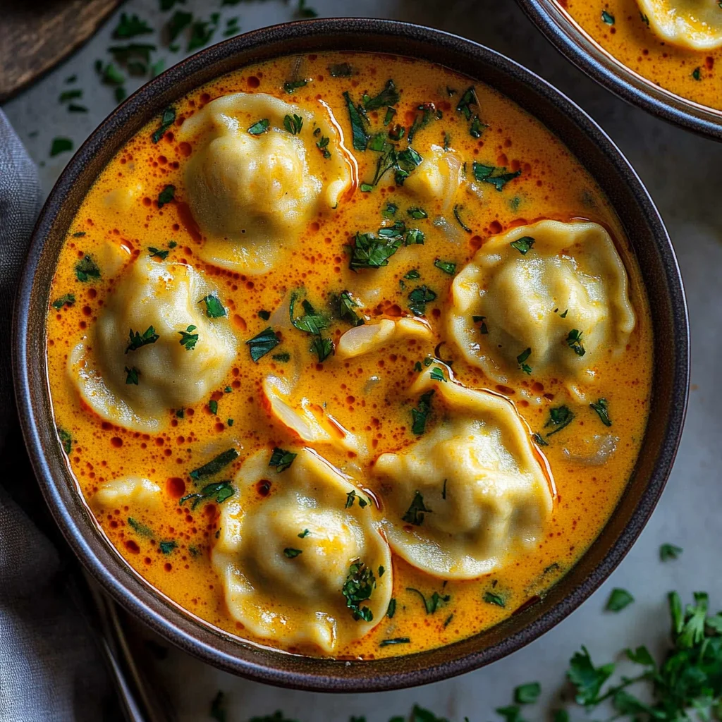 Quick Coconut Curry Soup with Dumplings: Cozy Delight