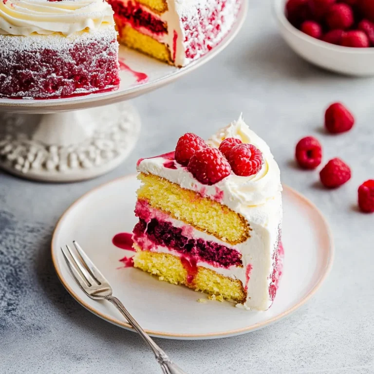 Raspberry Cake with Cream Cheese Frosting: Irresistibly S…