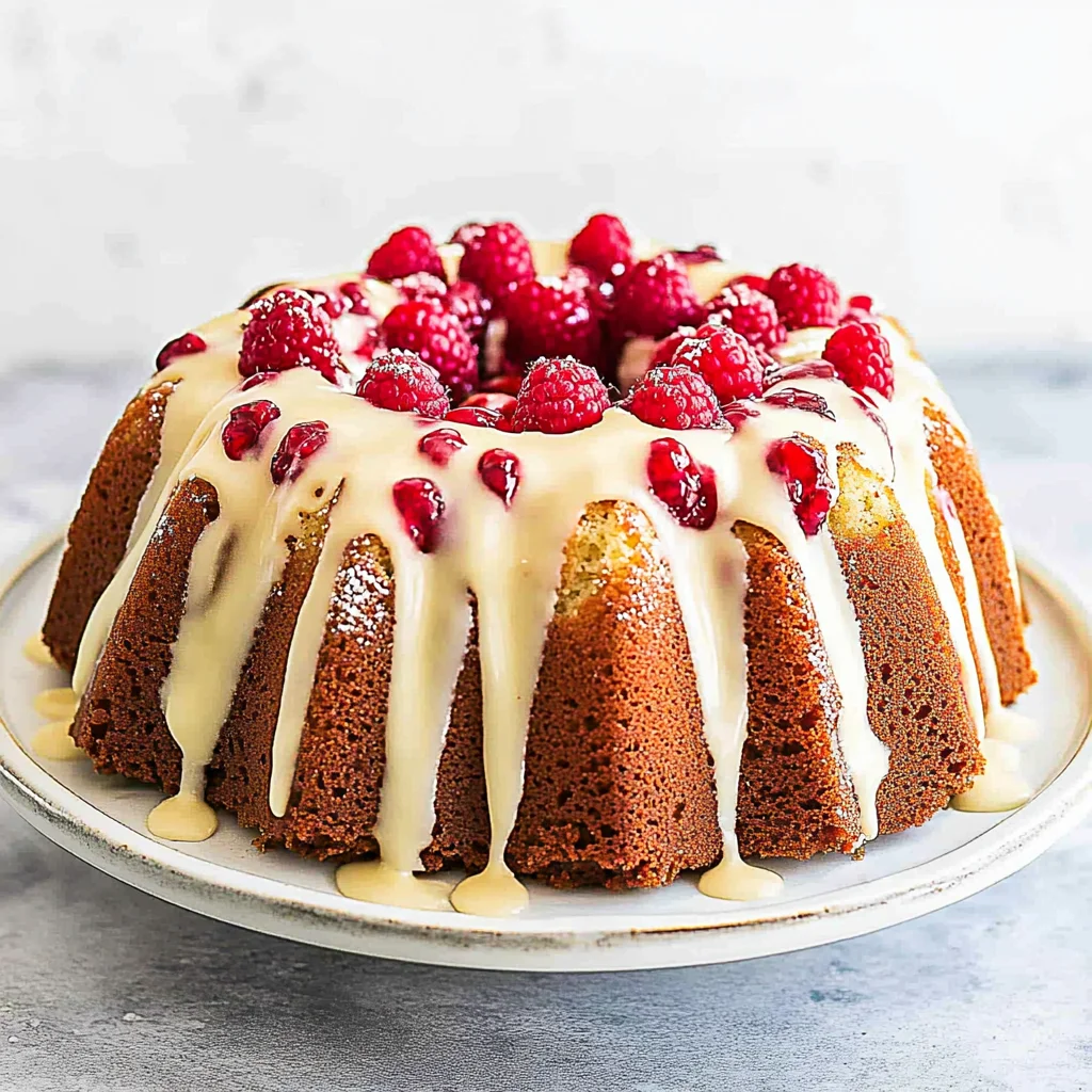 Raspberry White Chocolate Bundt Cake: A Decadent Delight