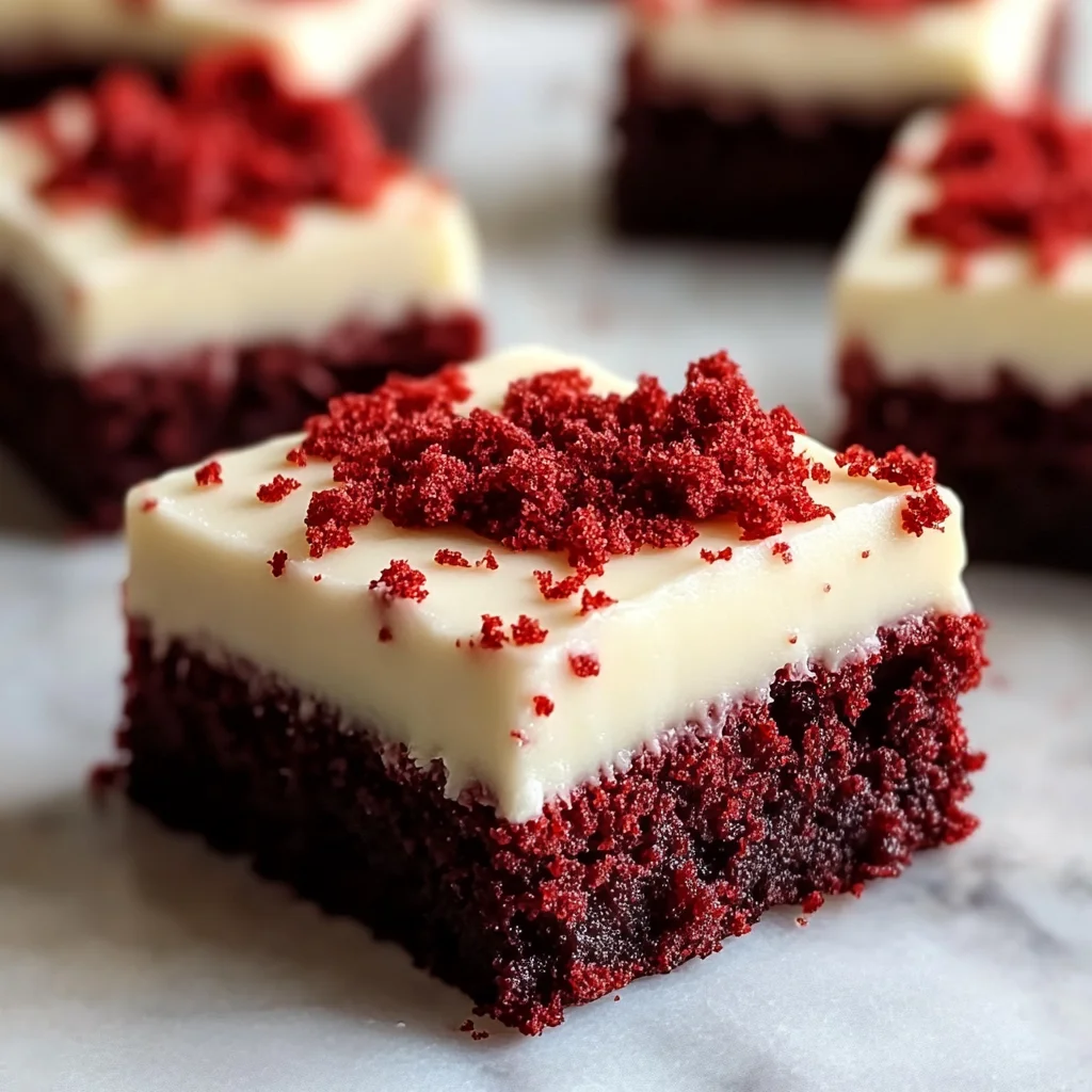 Red Velvet Brownies with Cream Cheese Frosting Recipe: De…