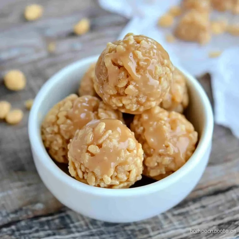 Rice Crispy Peanut Butter Balls: Irresistibly Gooey Treats