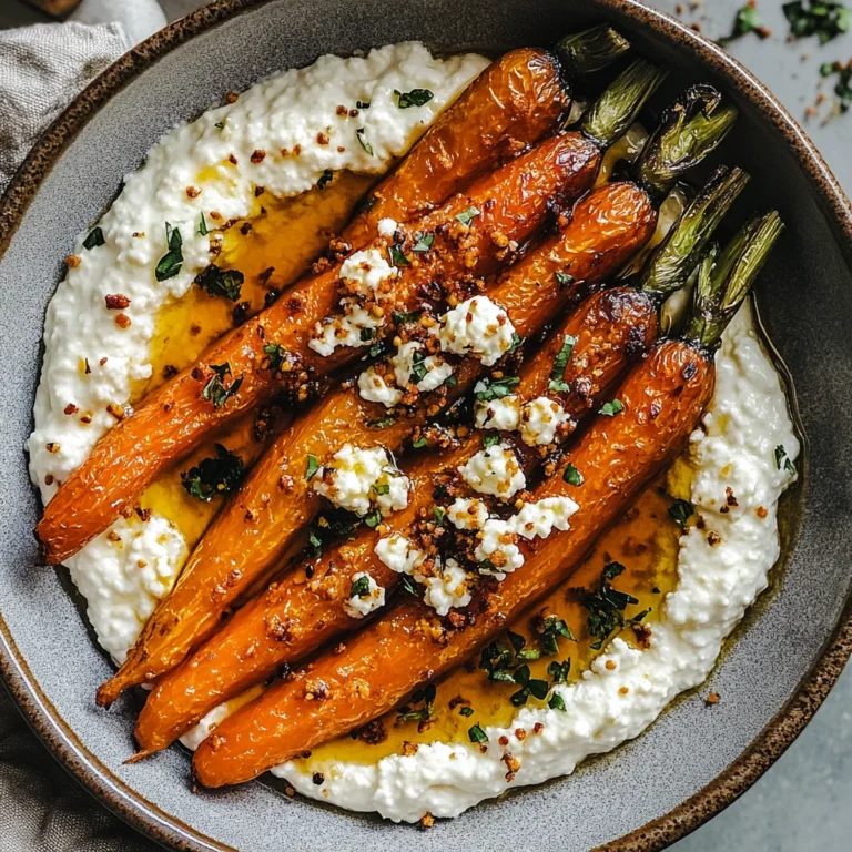 Roasted Carrots with Whipped Ricotta & Hot Honey: Irresis…