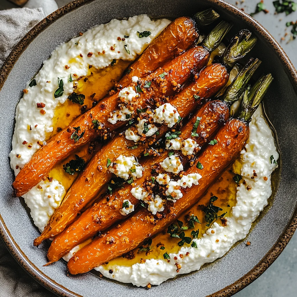 Roasted Carrots with Whipped Ricotta & Hot Honey: Irresis…