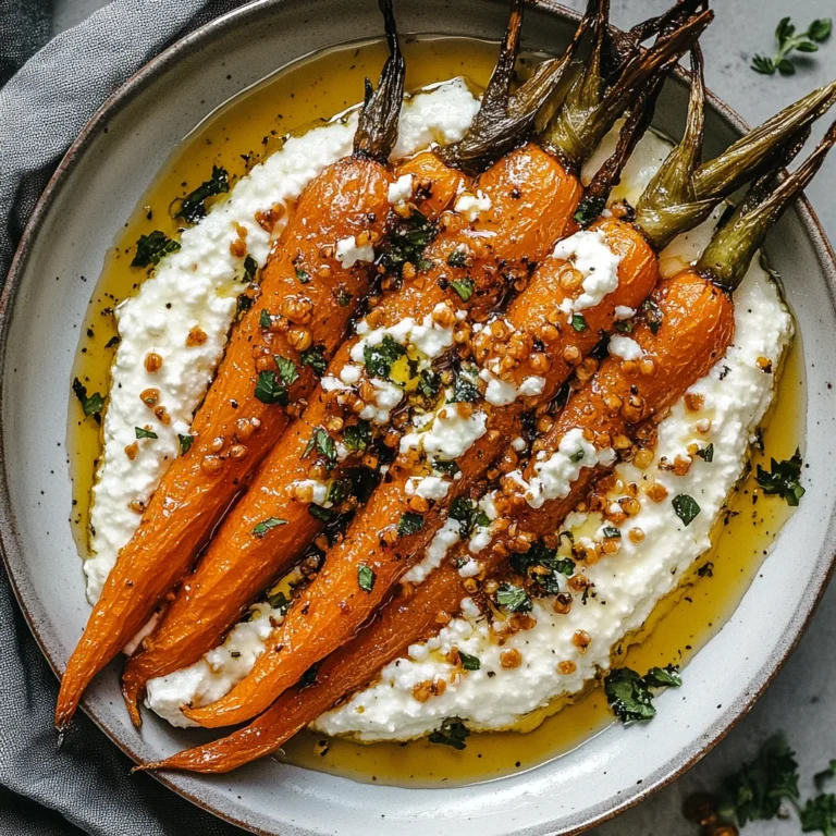 Roasted Carrots with Whipped Ricotta & Hot Honey: Irresis…