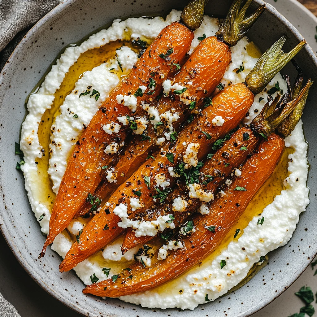 Roasted Carrots with Whipped Ricotta & Hot Honey: Irresis…