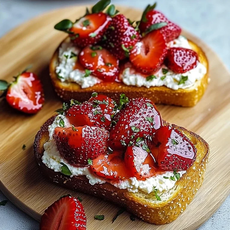 Roasted Strawberry Whipped Ricotta Toast: Delightful Treat