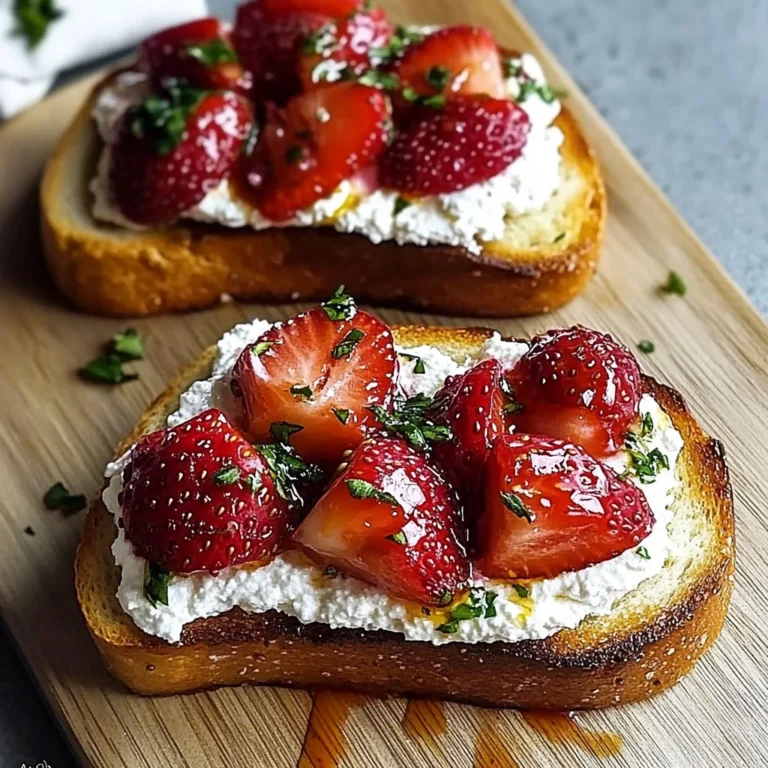 Roasted Strawberry Whipped Ricotta Toast: Irresistibly De…
