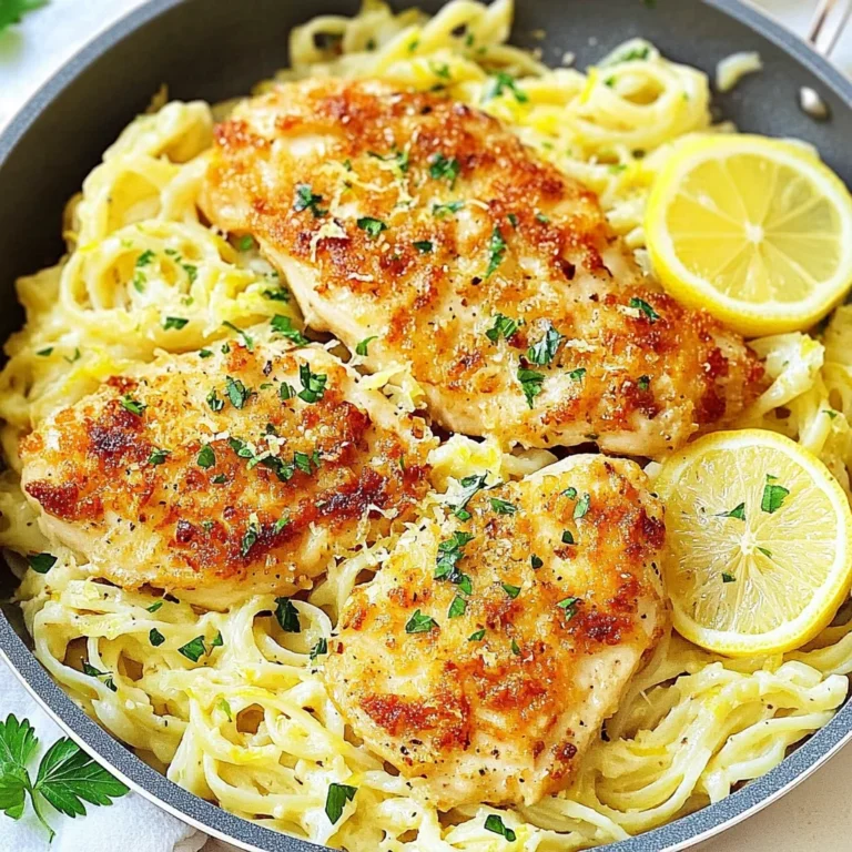 Romano Chicken with Lemon Garlic Pasta: A Zesty Delight