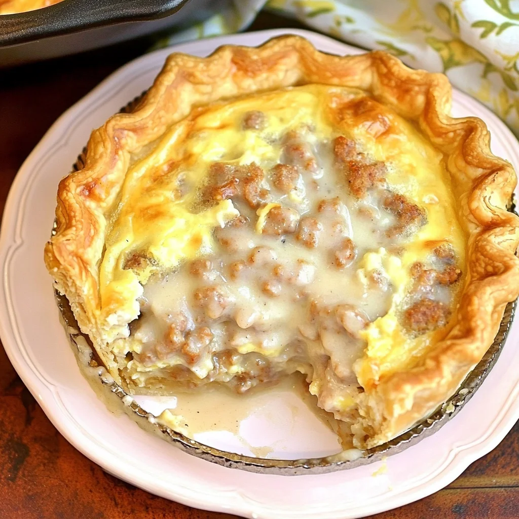 Sausage Quiche Recipe with Sausage Gravy: Comforting Delight