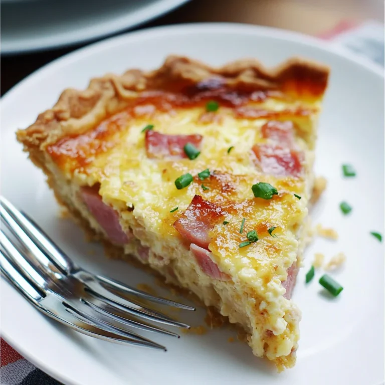 Secret Ingredient Ham & Swiss Quiche: Irresistibly Creamy…