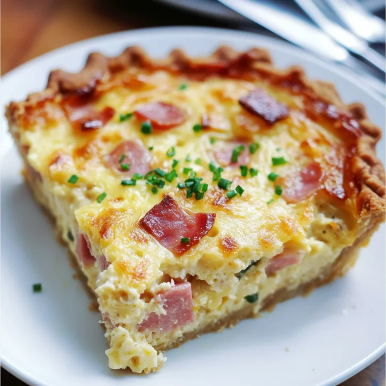 Secret Ingredient Ham & Swiss Quiche: Irresistibly Creamy