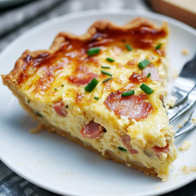 Secret Ingredient Ham & Swiss Quiche: Irresistibly Creamy