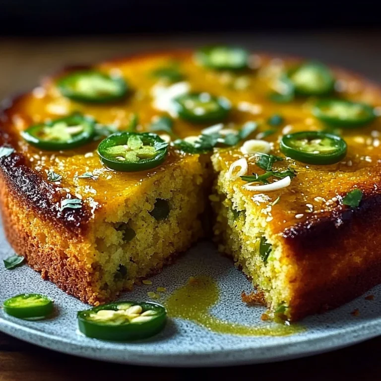 Spicy Sweet Jalapeño Cornbread with Zesty Lime Drizzle: I…