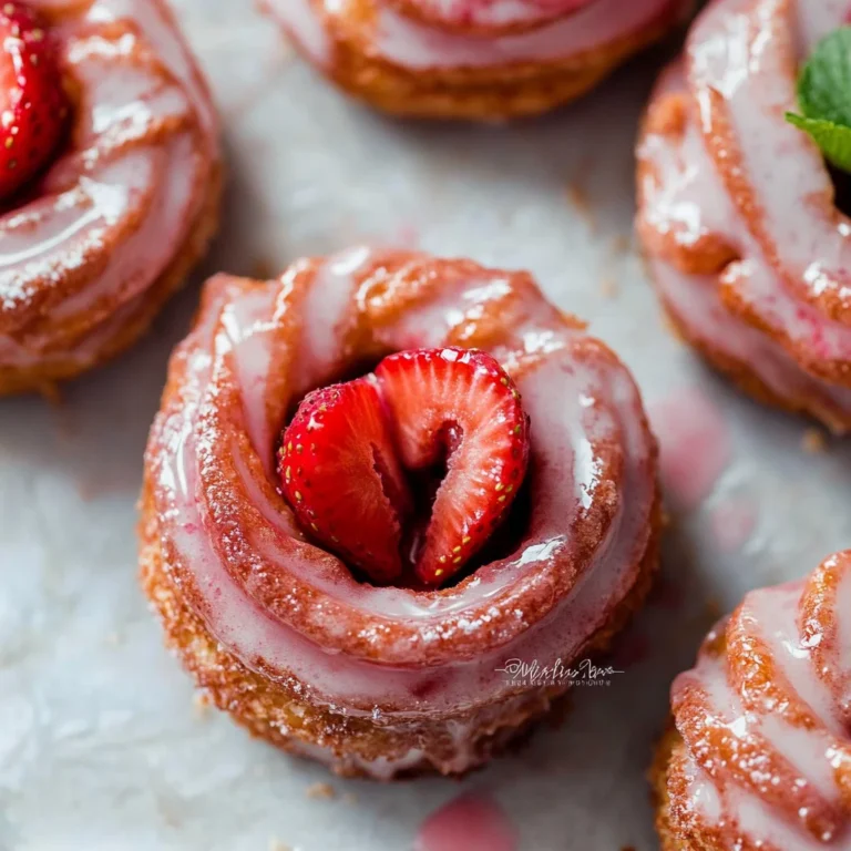 Strawberry Glazed French Crullers: Irresistibly Delicious…