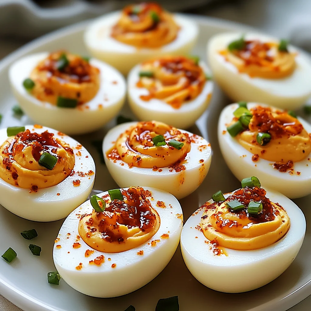 Sweet and Spicy Pepper Jelly Deviled Eggs: Irresistibly F…