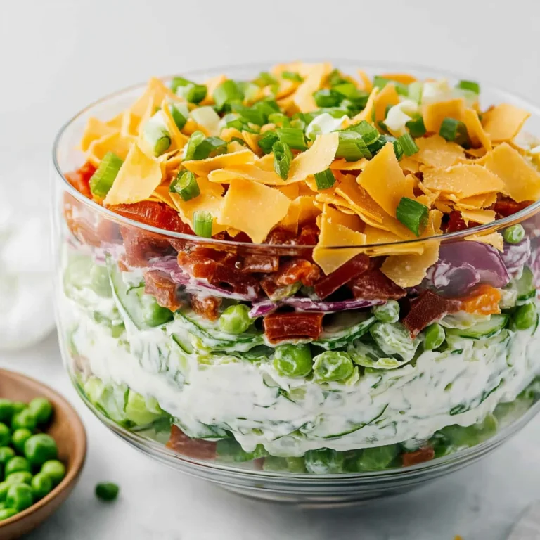 Traditional 7 Layer Salad: A Colorful Delight